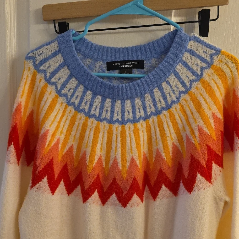 French Connection Multicolor Chevron Sweater - Picture 3 of 5